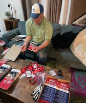 Lance Fredericksen, one of our canvassing pros, does evening prep for his teams. Lance oversees multiple-city, 10-15,000 door, canvassing projects.