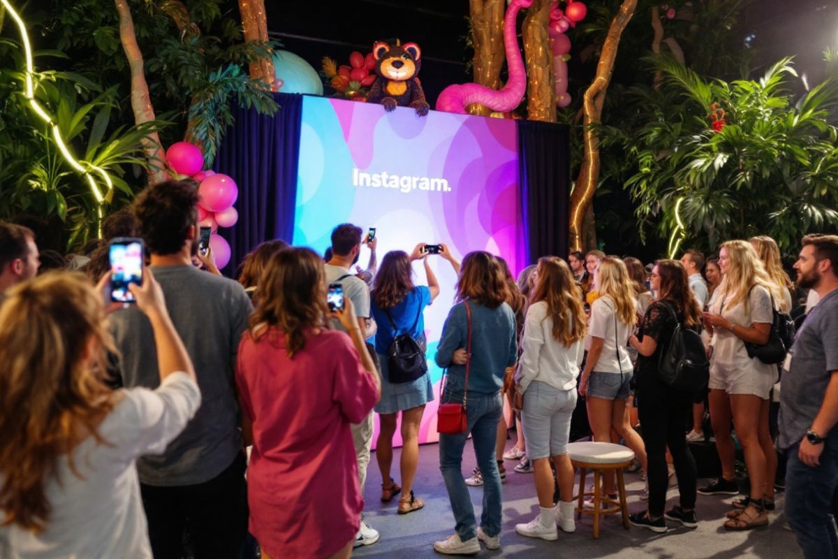 Stage social media moments